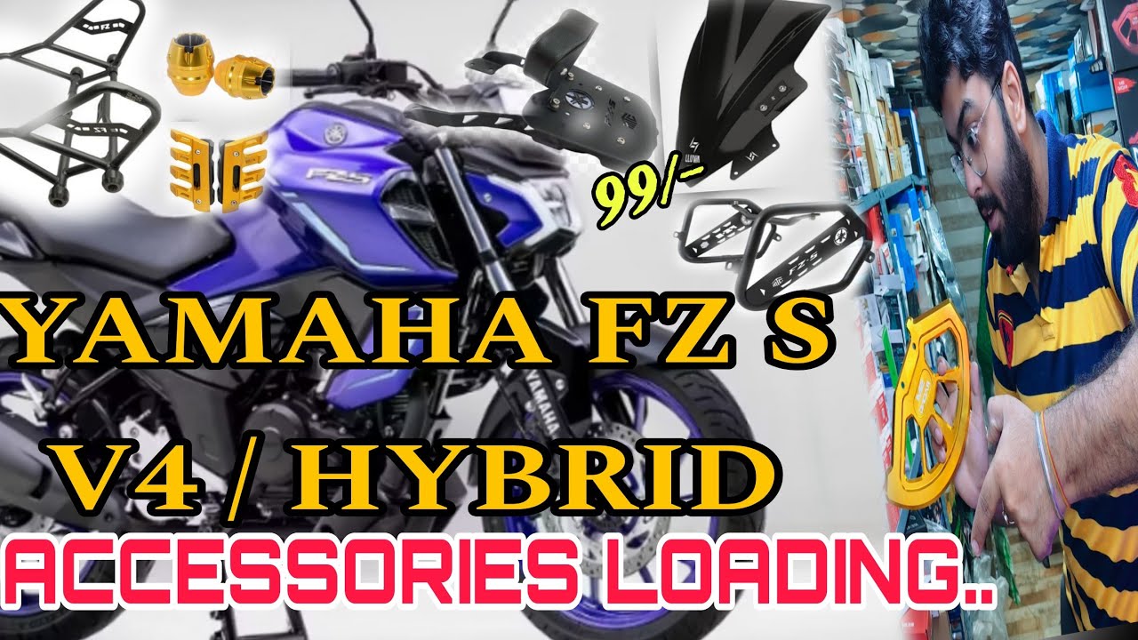 FZS NEW MODEL ALL ACCESSORIES 😍🔥 // FZS MODIFIED // FZS MODIFICATION ACCESSORIES // CHEAP PRICES 💯