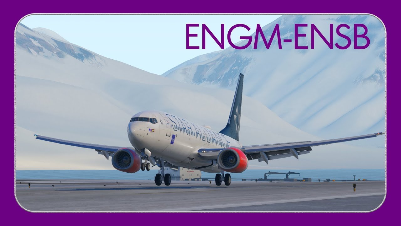 [Xplane11] Into the Artic Circle! | SAS4496 | Oslo-Svalbard | Zibo 737 |