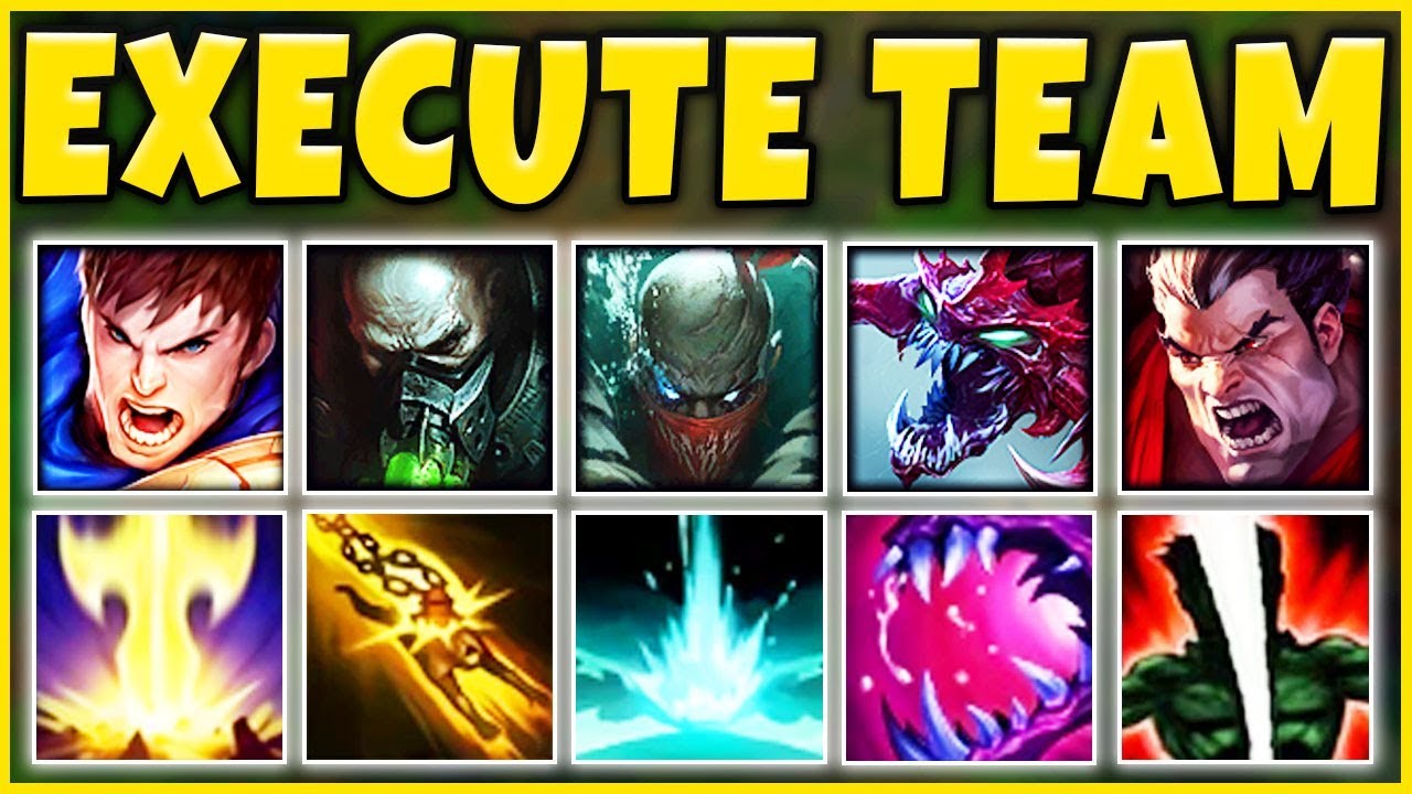 EXECUTION TEAM COMP 2019 (OVER 20,000+ TRUE DMG) THE MOST OP TEAM EVER  - League of Legends
