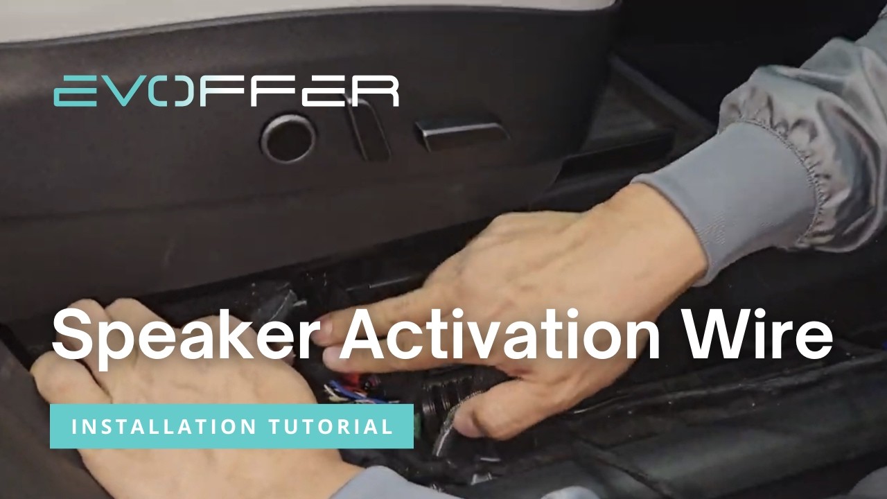 Speaker Activation Wire Installation Tutorial | Tesla Model 3 & Model Y | EVOffer