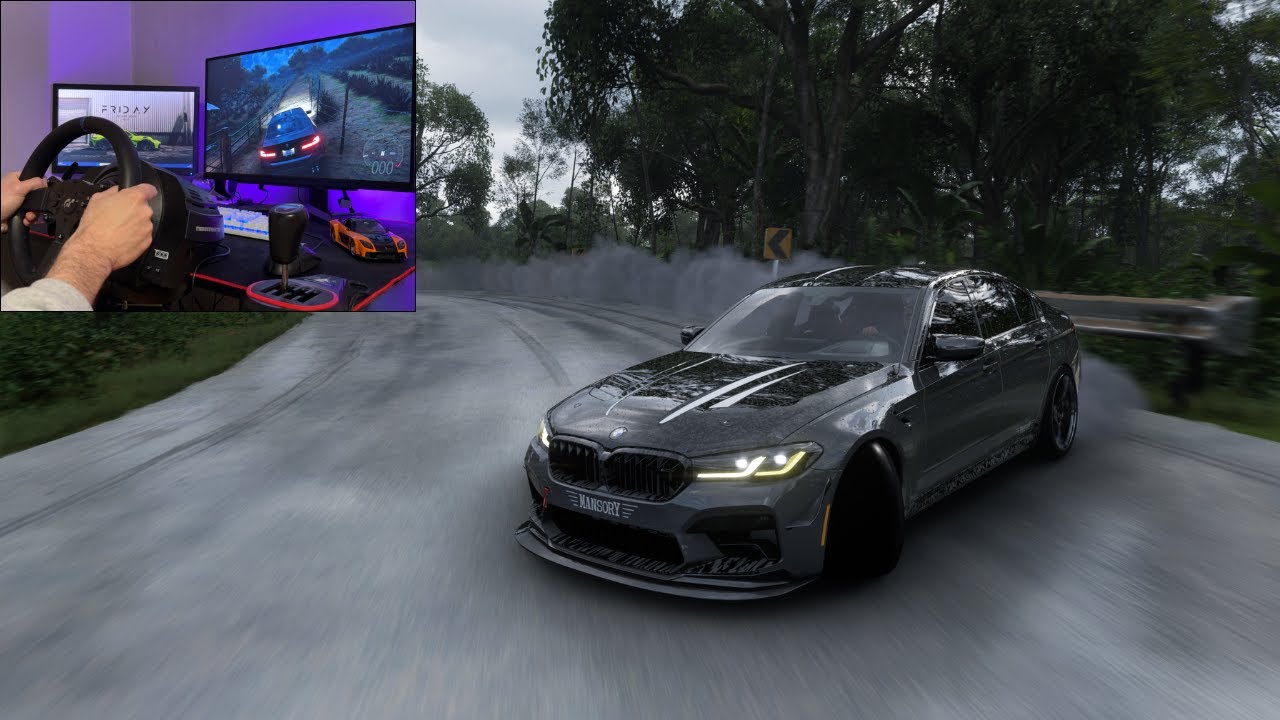 BMW M5 CS 2022 676 HP | Forza Horizon 5 | Thrustmaster T300  Steering Wheel