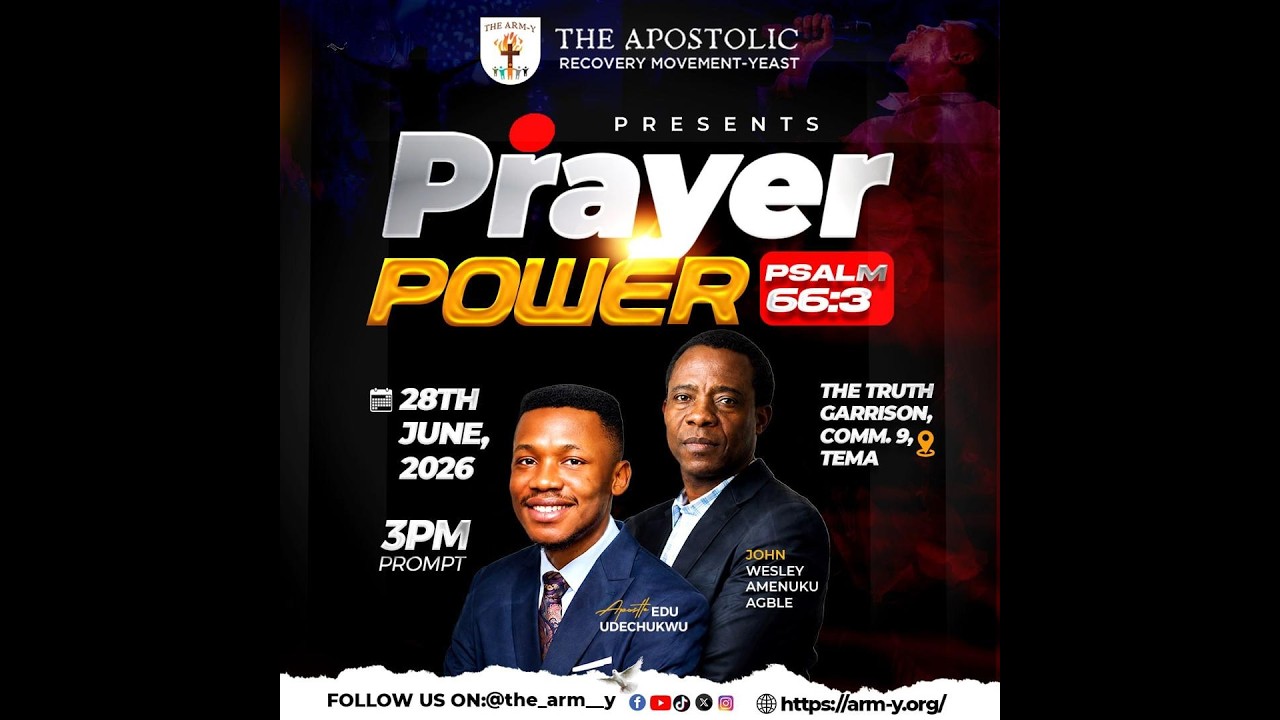 APOSTLE EDU UDECHUKWU || PRAYER POWER  || THE APOSTOLIC RECOVERY MOVEMENT-YEAST  || 28 - 06 -26