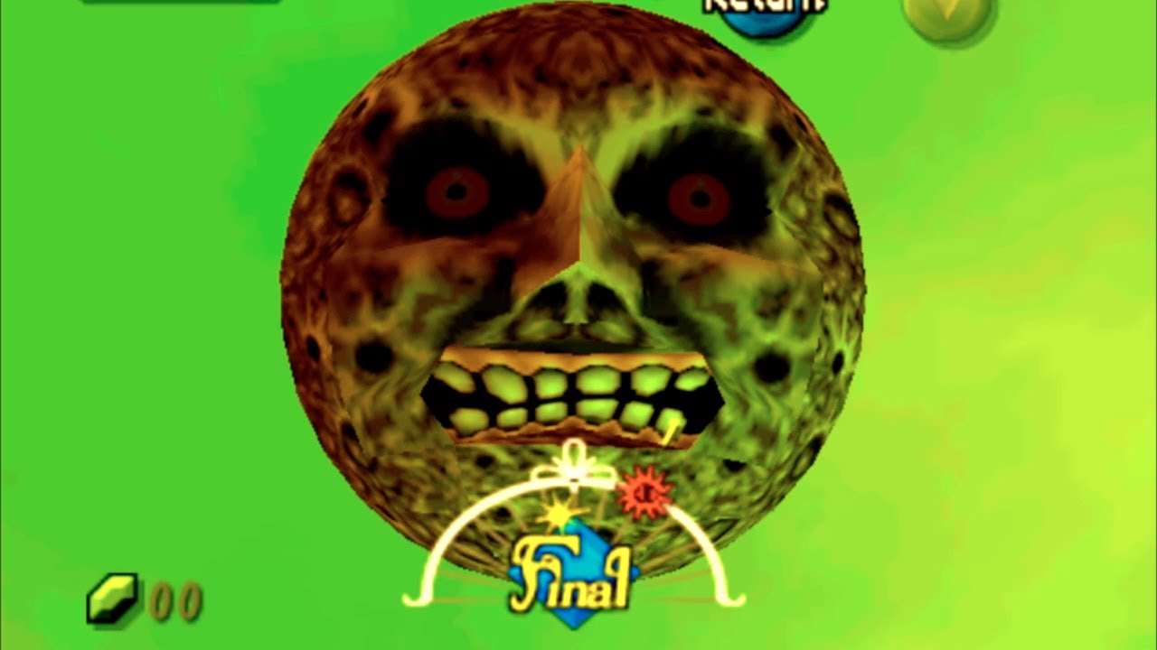 Two Hours And Forty Minutes Of The Moon Falling In Majora's Mask