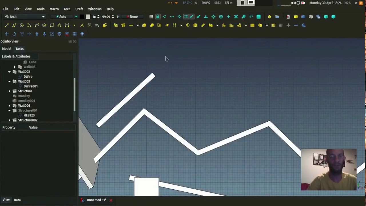 BIM with FreeCAD - Walls and structures