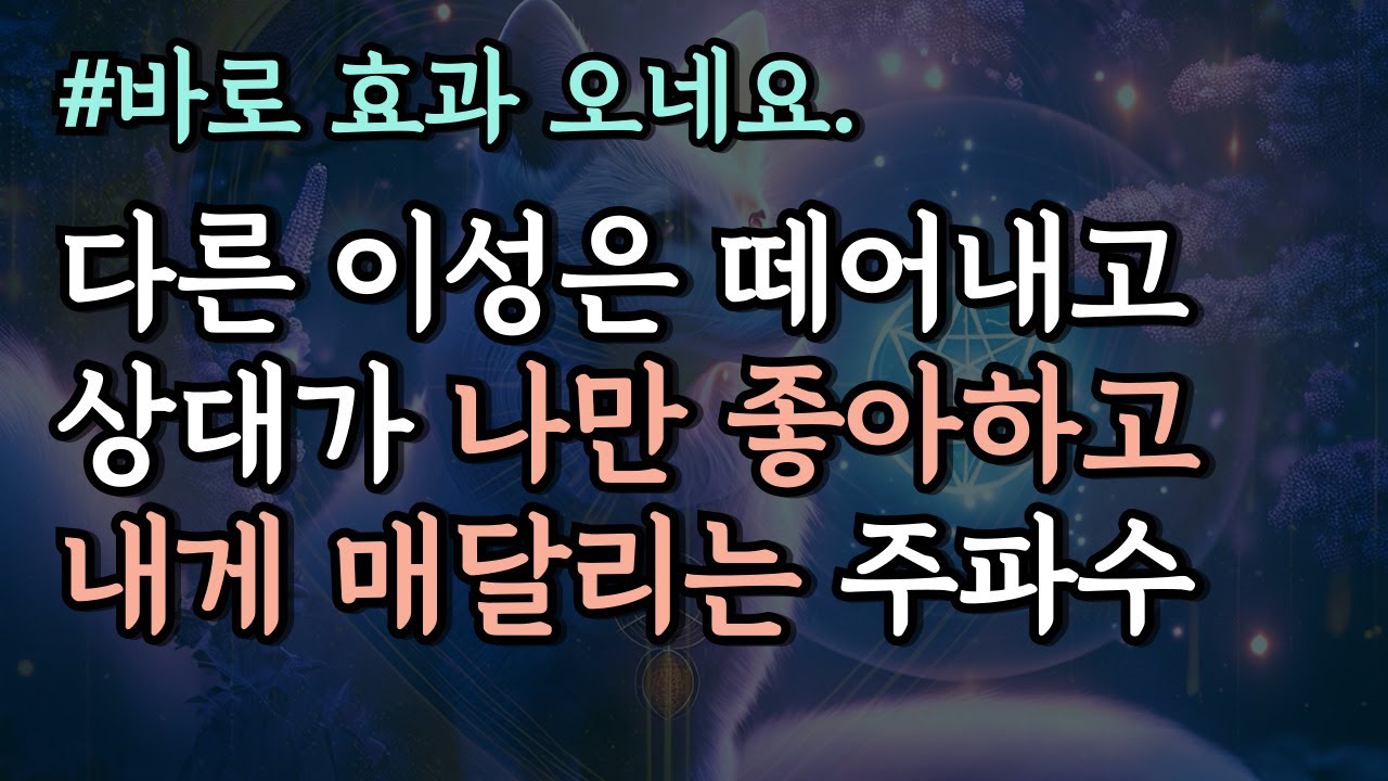 💘상대가 나를 더 좋아하게 되는 여우 레이키 주파수, 이성 끌어당김, 매력 상승 확언, 후폭풍, 차단 풀고 연락 오네요