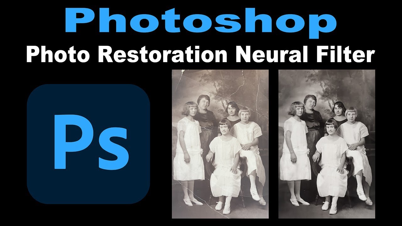 PHOTOSHOP 2023 ( The NEW Photo Restoration Neural Filter)