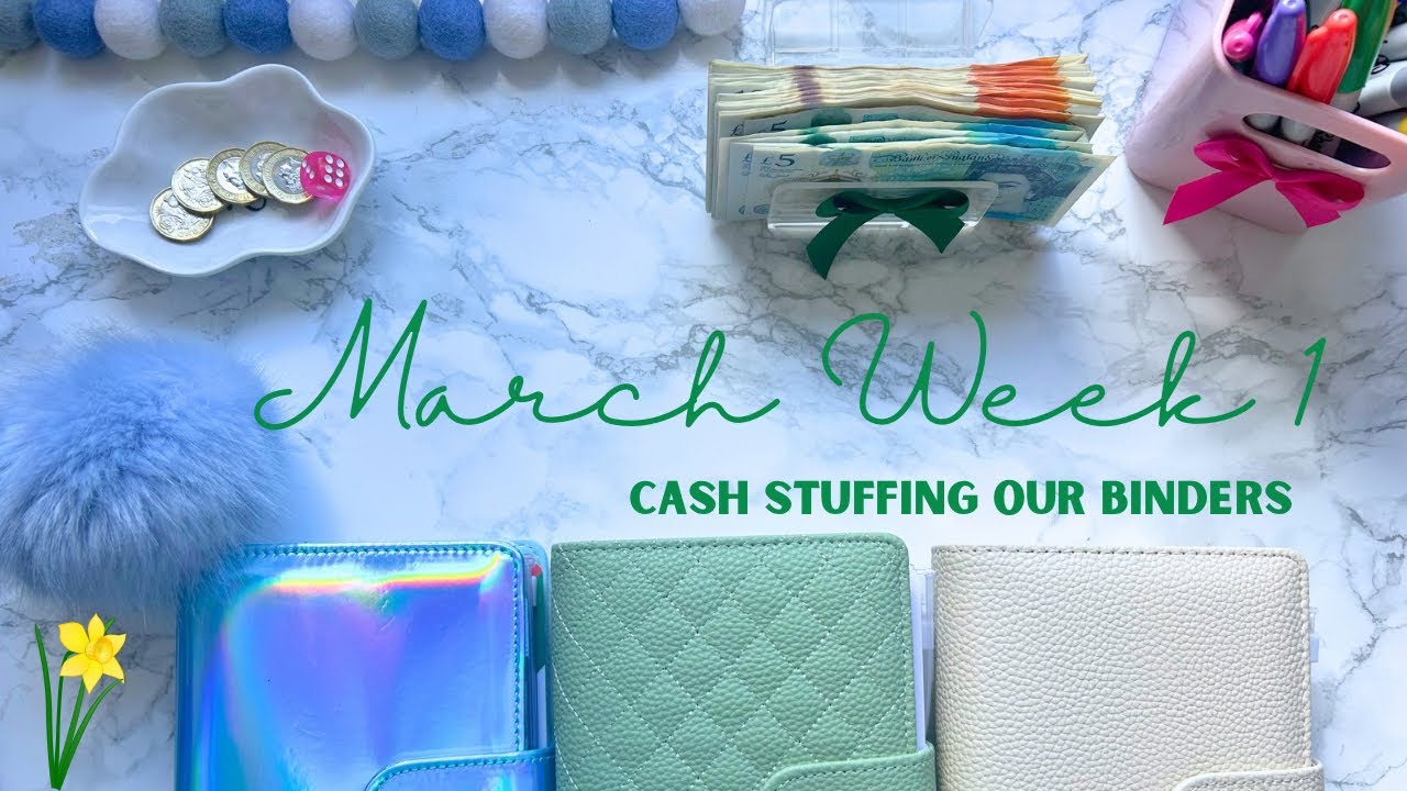 🍀✨MARCH WEEK 1 CASH STUFFING | SINKING FUNDS & SAVINGS CHALLENGES | UK BUDGET