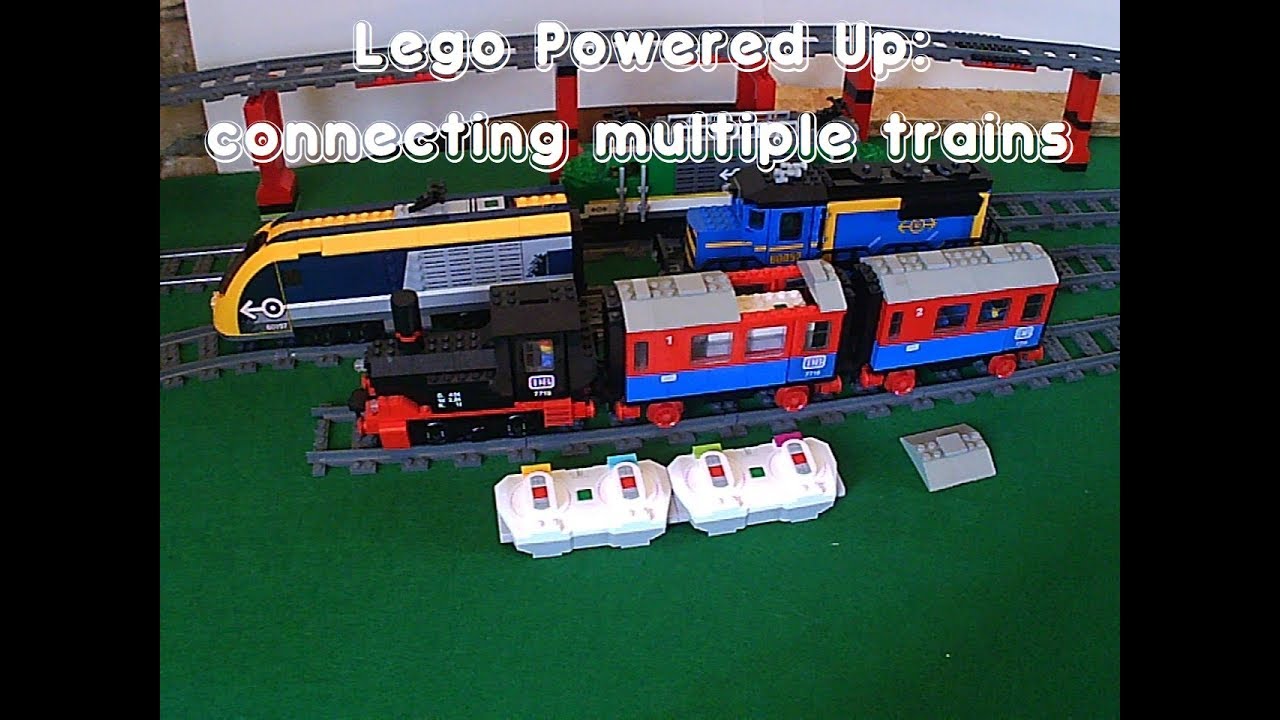 lego powered up: how to connect multiple trains