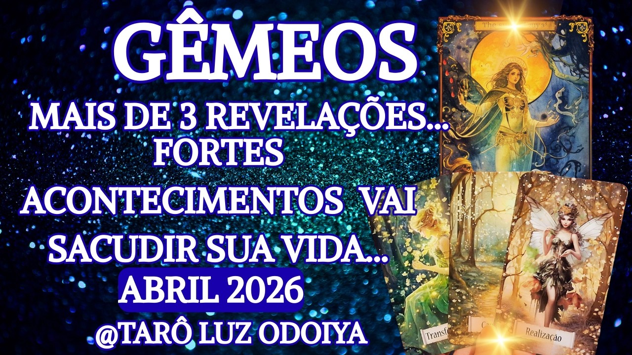 G&Ecirc;MEOS♊ABRIL✨2026 🔆 UMA CONVERSA OU ENCONTRO PODE ACONTECER...UMA DECIS&Atilde;O CERTA ABRE CAMINHO...
