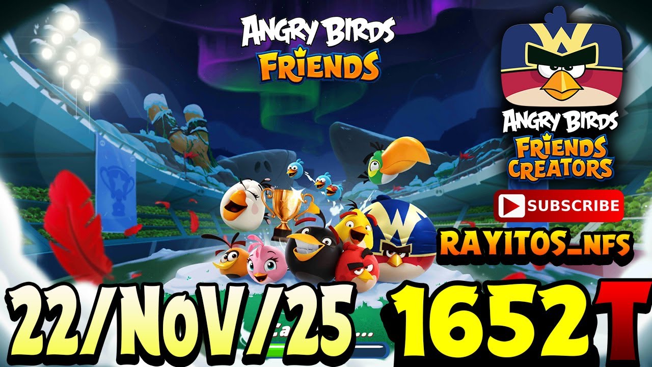 Angry Birds Friends All Levels Tournament 1652 Highscore POWER-UP walkthrough