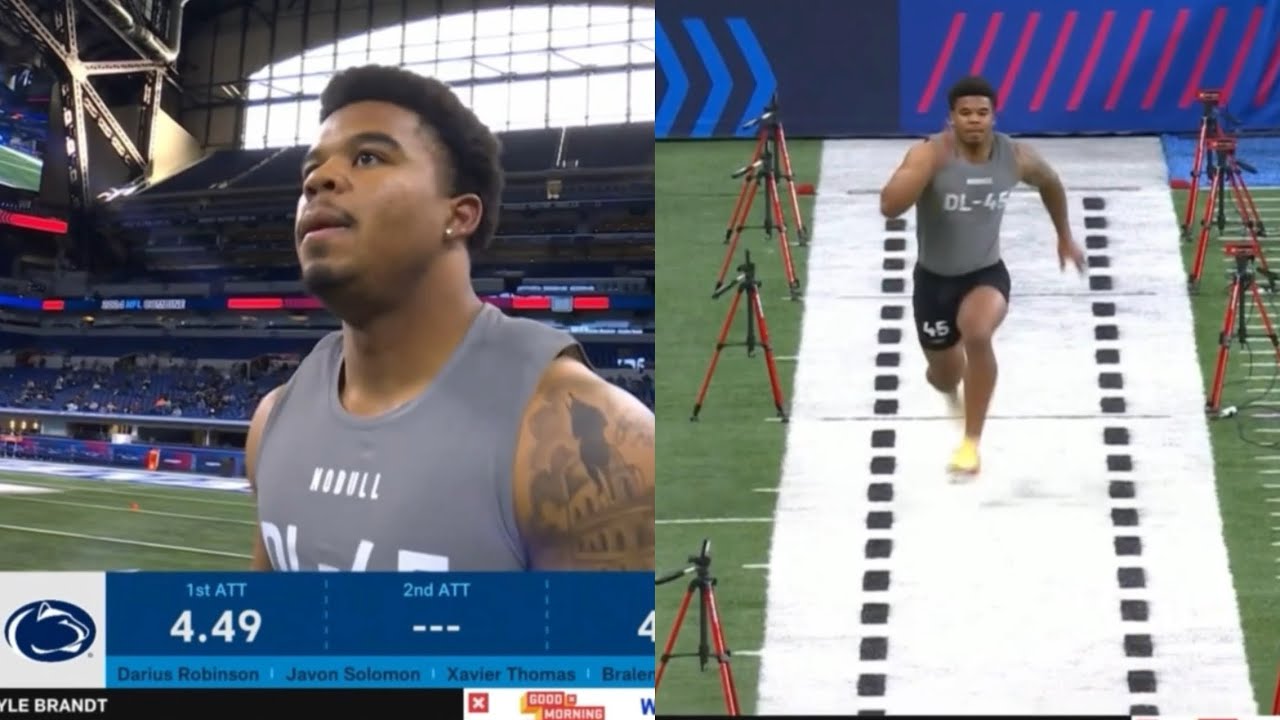 Chop Robinson ran a 4.49 at 2024 NFL Combine 😱