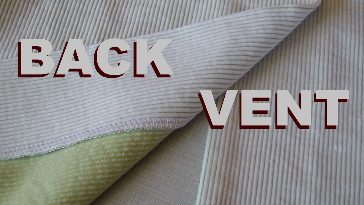 How to Sew a Vent on Jacket