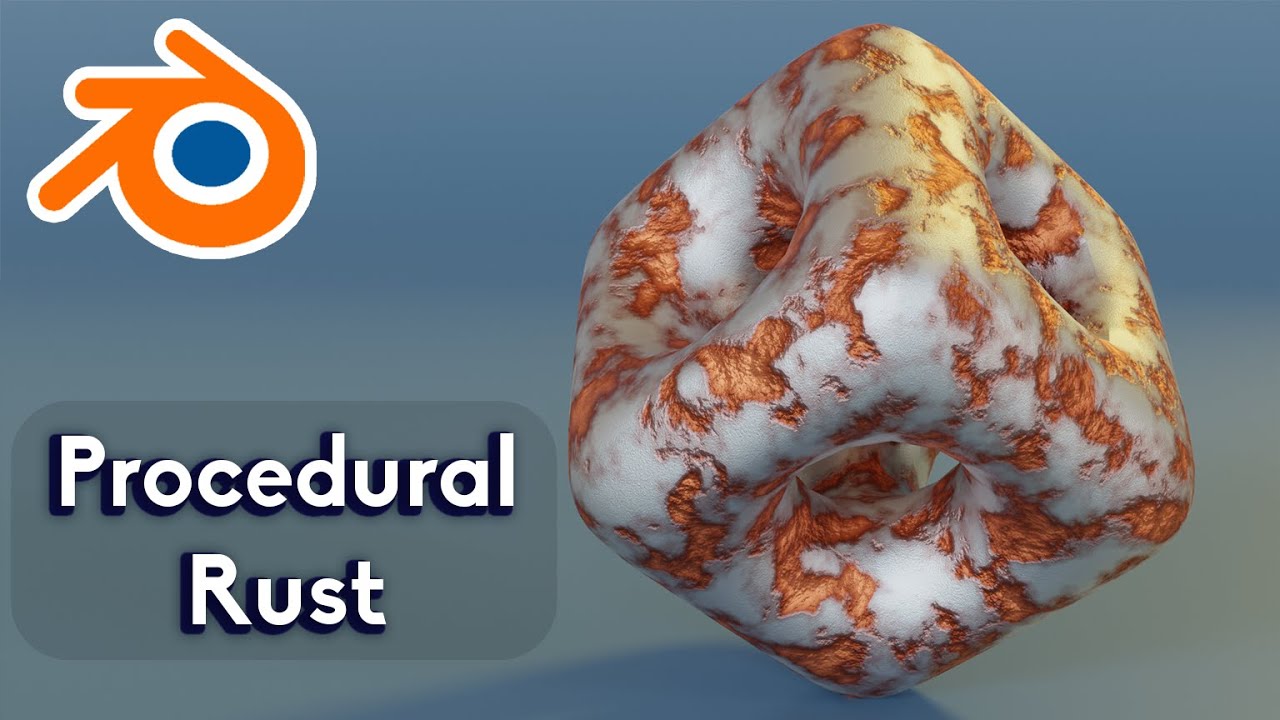 Procedural Rust Metal texture in Blender 3.4 Nodes | Blender Tutorial