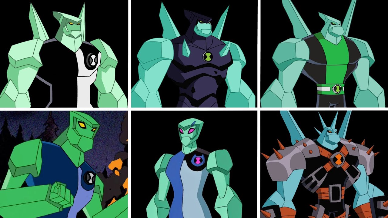 🇧🇷 Todas as Transformações do Diamante - ben10 (Dublado)