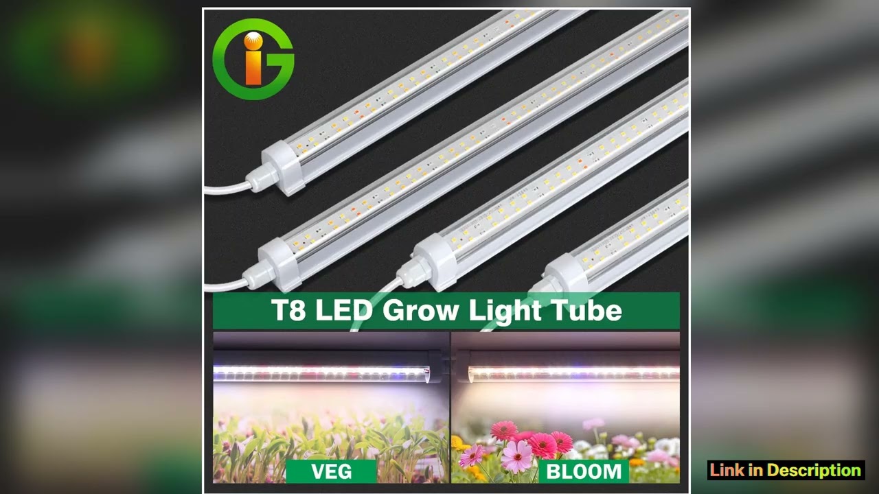 T8 LED Plant Grow Tube Lights VEGBloom Light Bar Lamp Full Spectrum Phytolamps For Boosting Plant