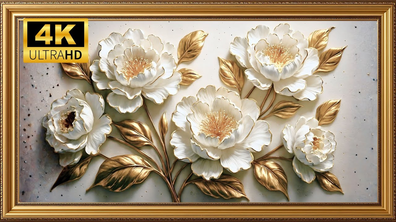 Chinese Imperial Peony | Frame TV Art for Luxury Wealth & Love Luck | 4K UHD
