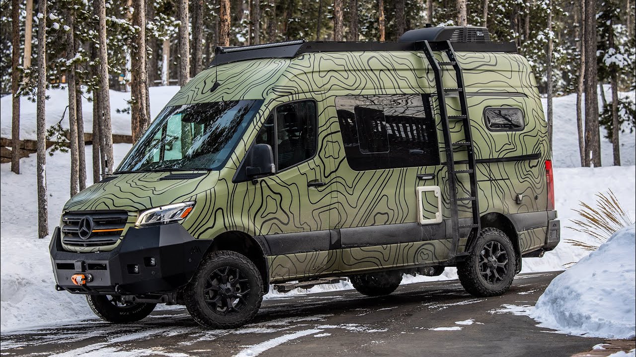 VAN BUILD UPDATE #2 - Jayco Terrain 4x4 Sprinter - Backwoods HQ Tour, Bumpers, Rack, Interior.