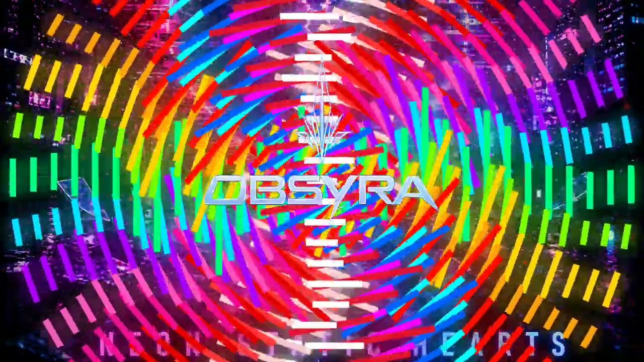 Neon Static Hearts by OBSYRA