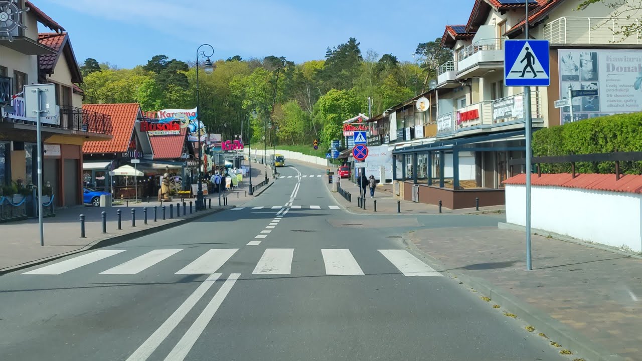 Krynica Morska przejazd przez miasto przygotowania do majówki 2024  #krynicamorska2024