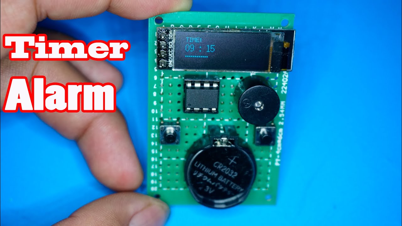 Timer Alarm using attiny85 and Oled display | Electronic project