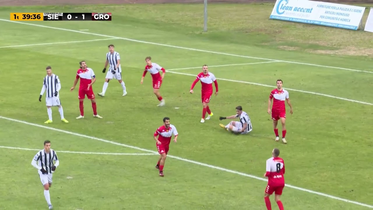 Siena-Grosseto 0-1, gli highlights di Canale 3 Toscana