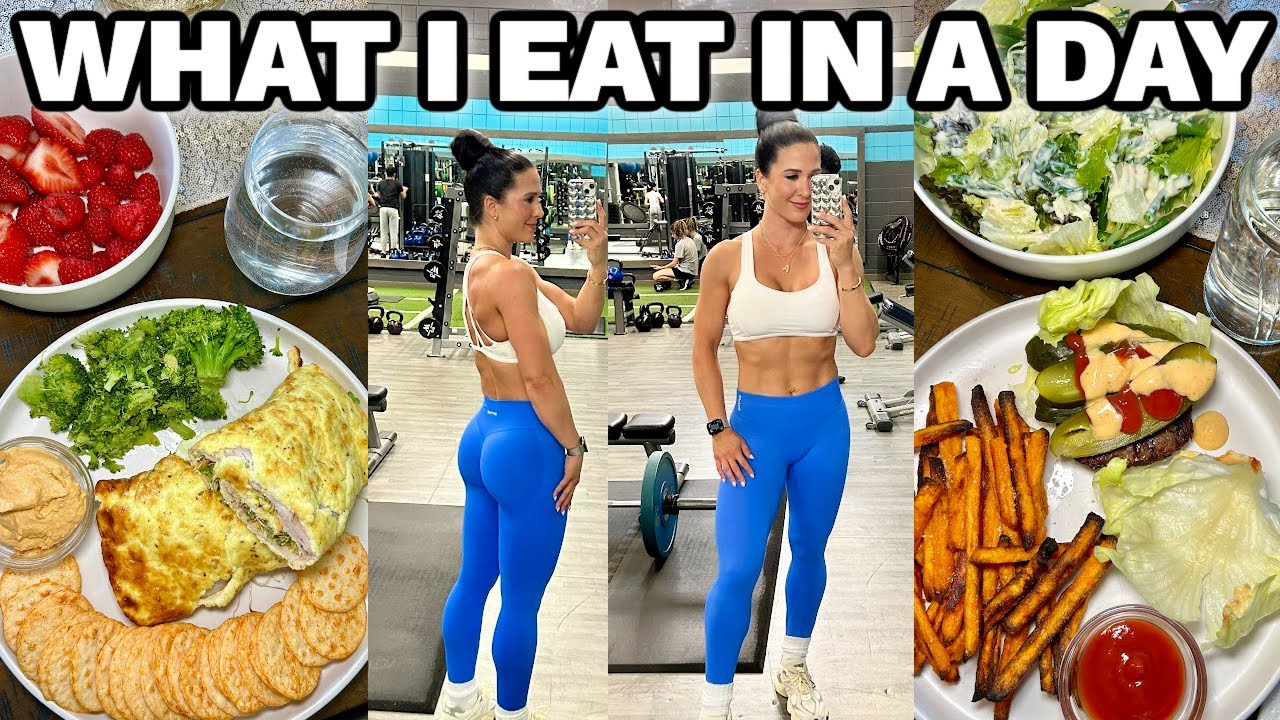 WHAT I EAT IN A DAY🔥 | calorie deficit tips for success + booty builder workout *fitness vlog*
