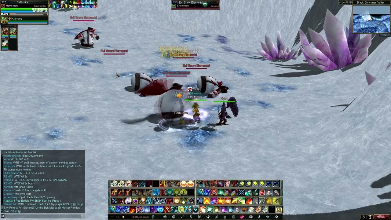 Rappelz E9.10 - Marksman - Xmas Dungeon Farming