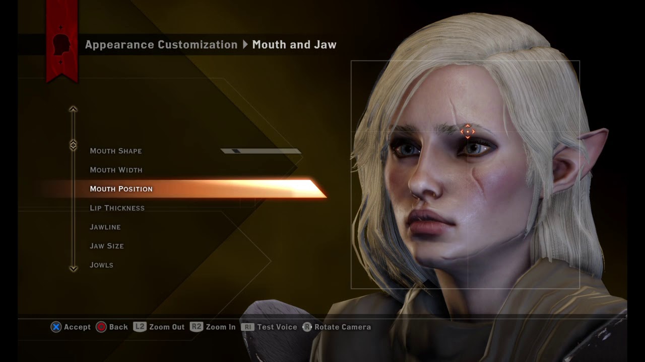 My Dragon Age™  Inquisition Character Slider Female Elf
