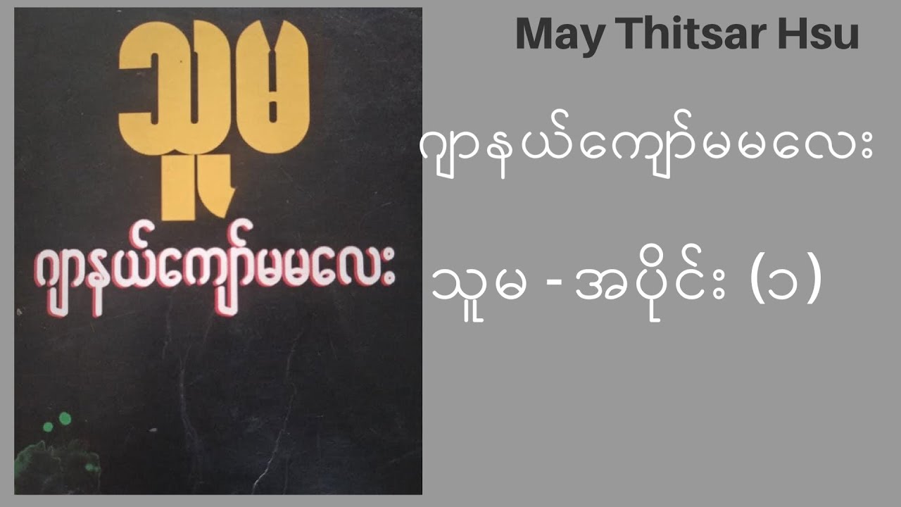 ဂျာနယ်ကျော်မမလေး - သူမ အပိုင်း(၁)