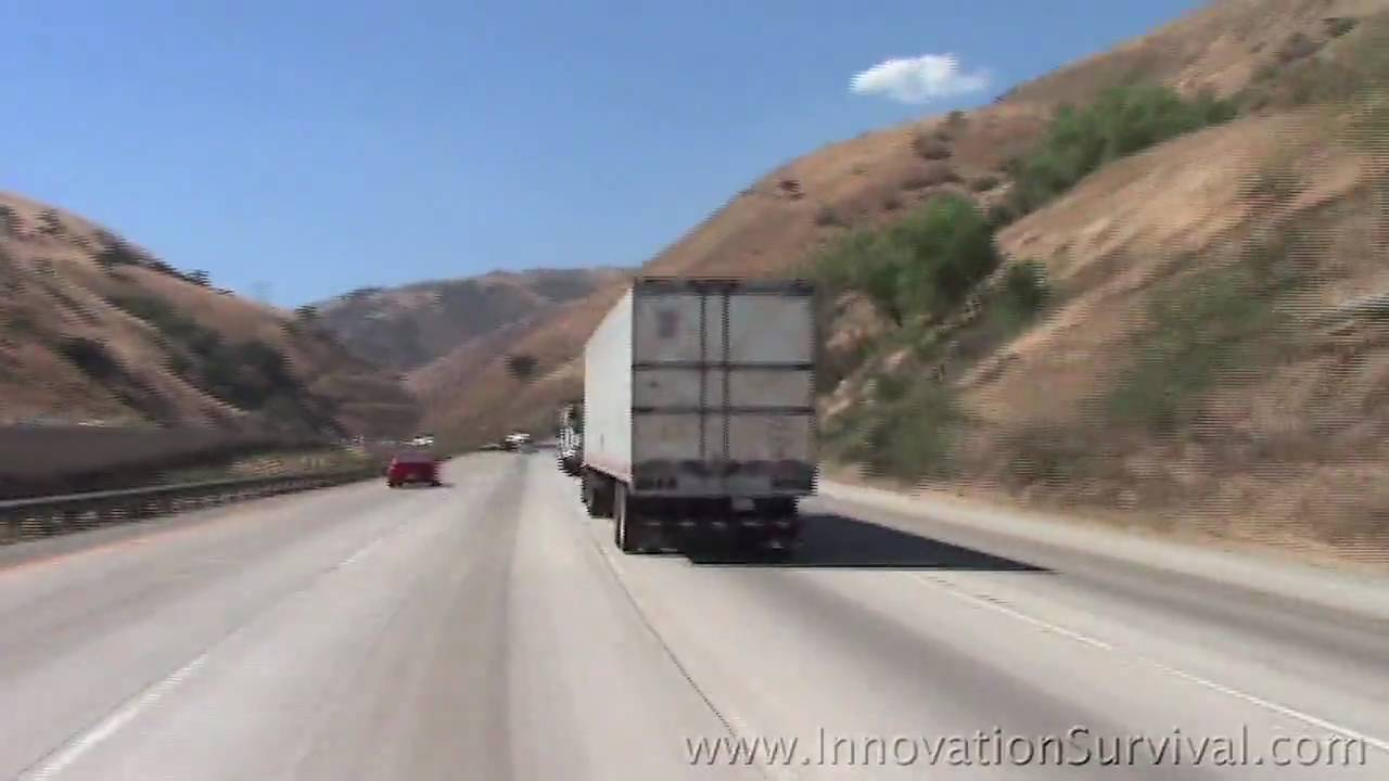 California Interstate 5 (I-5) Grapevine Ascent at 300 MPH