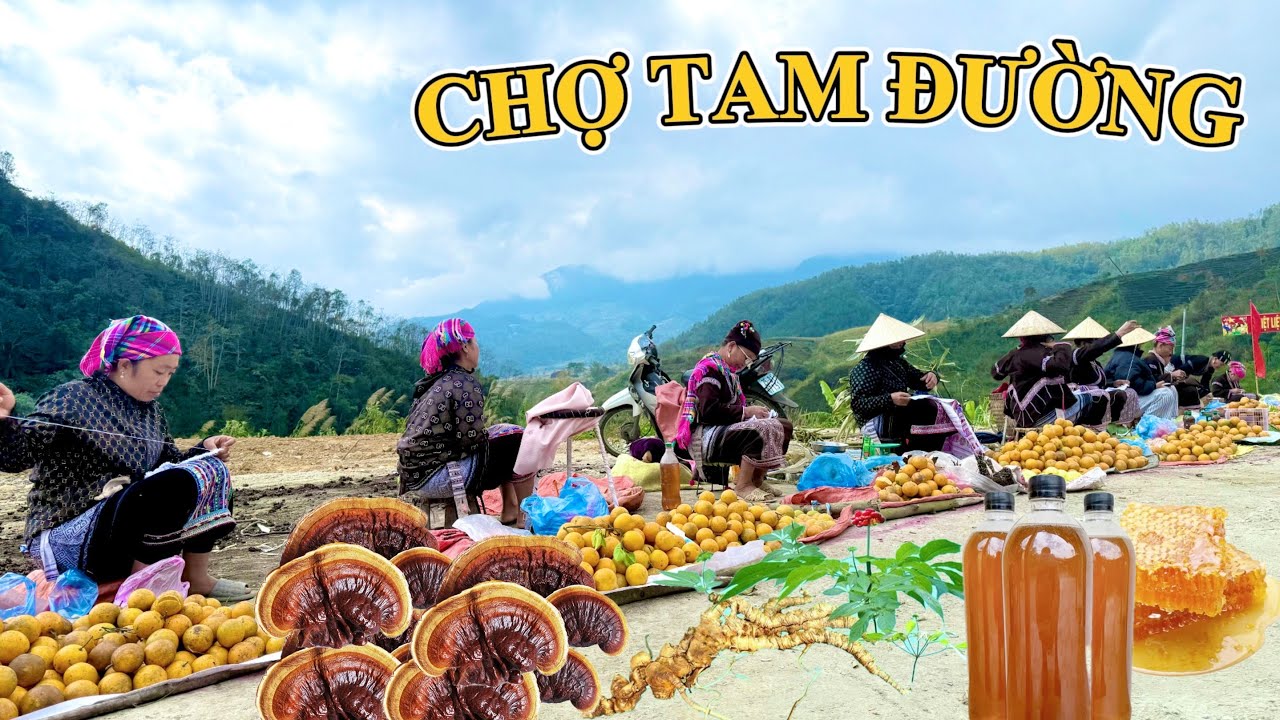 CHỢ CỦA NGƯỜI LÀO, LỰ, THÁI, GIÁY NHỘN NHỊP DỊP CUỐI NĂM