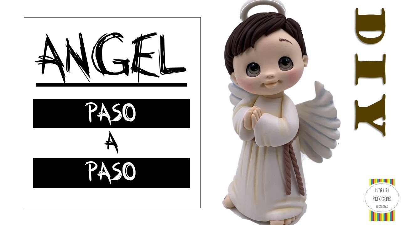Angelito en Porcelana Fria -Biscuit -Cold Porcelain