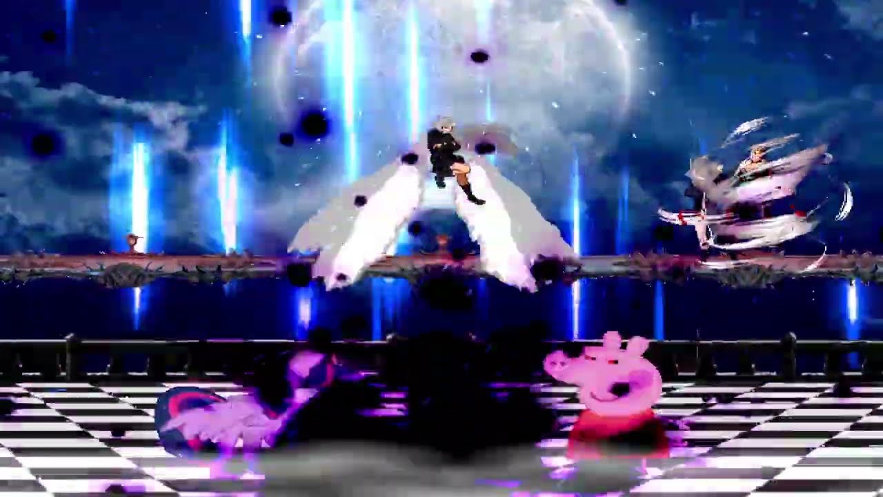 KOF MUGEN nightmare sparkle alicorn 4X vs peppa pig. Exe 4X