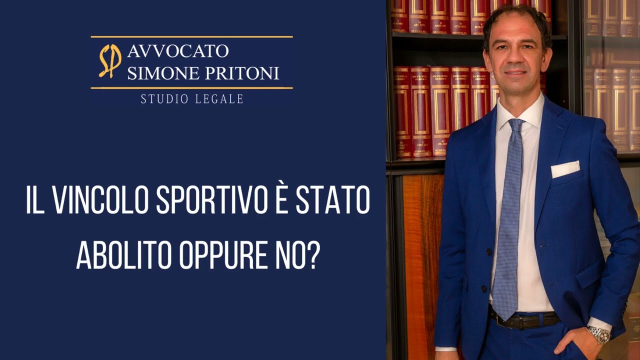 Il vincolo sportivo è stato abolito oppure no?