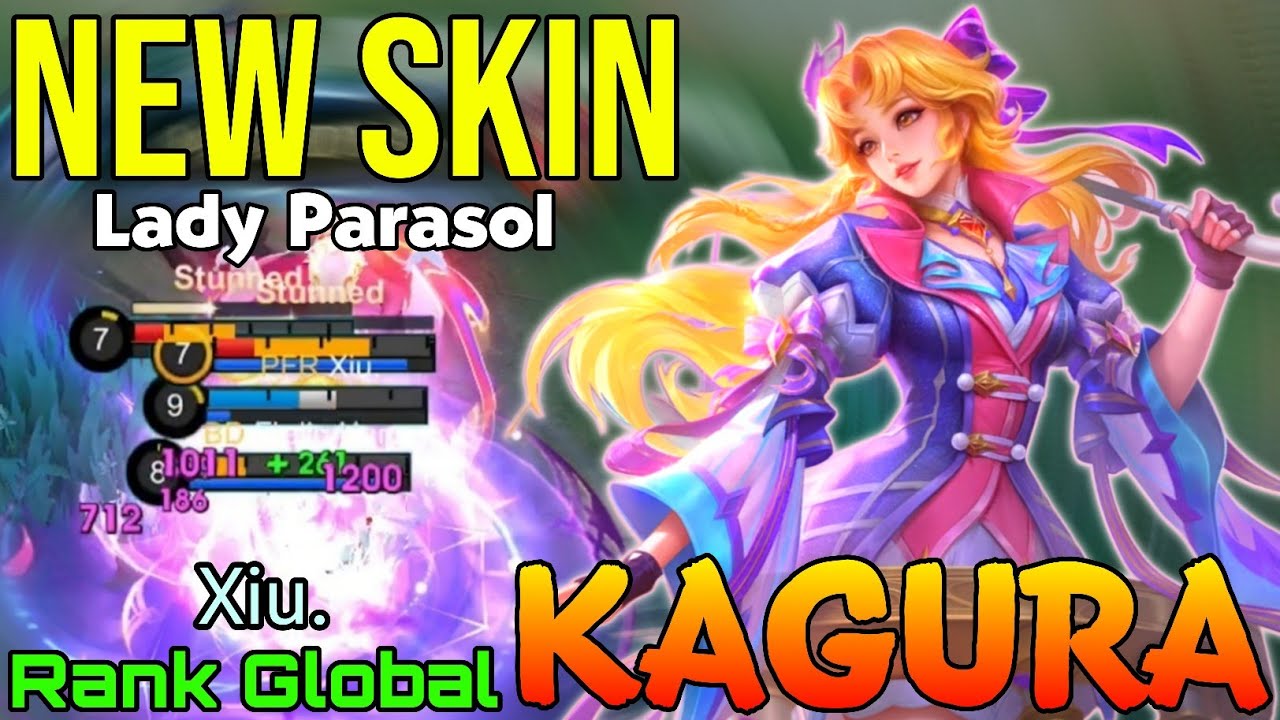 Lady Parasol Kagura Nowa SPECJALNA sk&oacute;rka do rozgrywki - Najlepsza globalna Kagura autorstwa Xiu....