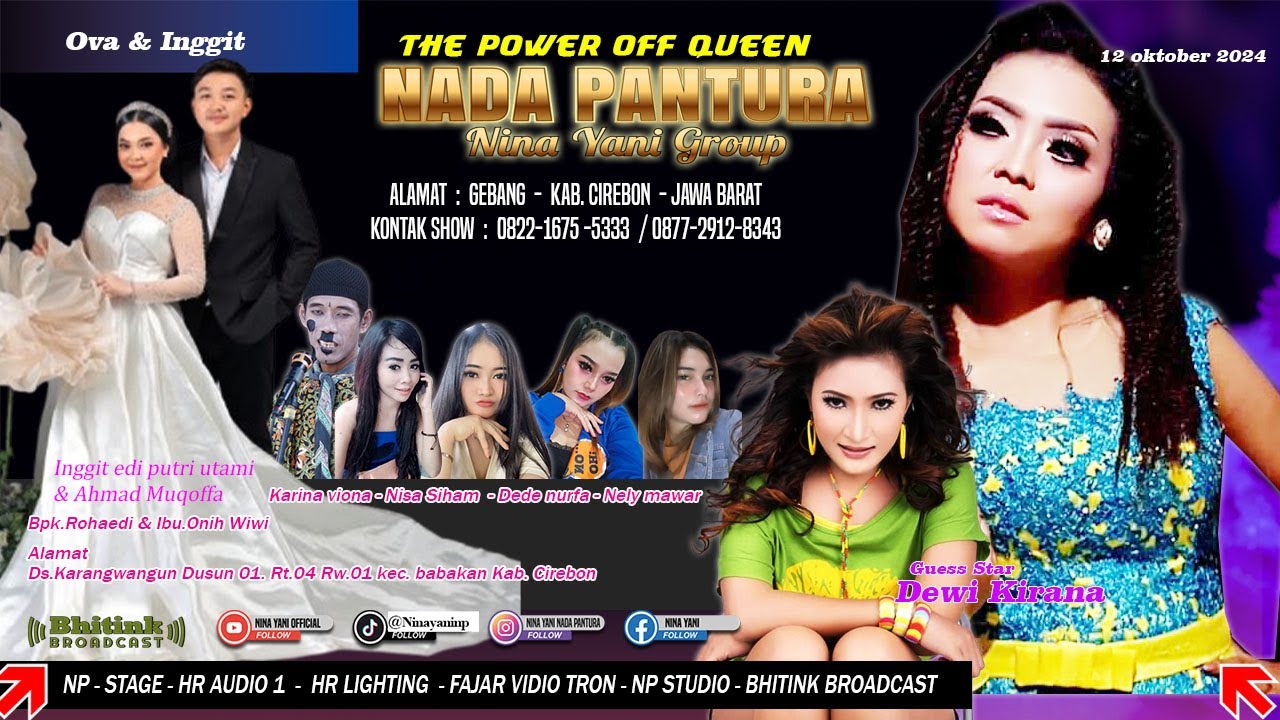 LIVE NADA PANTURA NINA YANI GROUP WEDDING OVA & INGGIT DS. KARANGWANGUN BABAKAN 12 OKT 2024