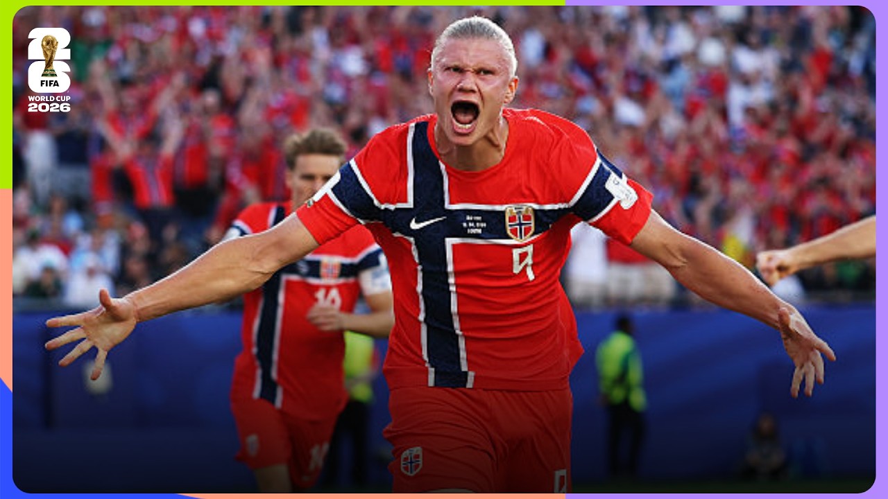 Erling Haaland's First Ever FIFA World Cup Goal | Iraq 1-4 Norway