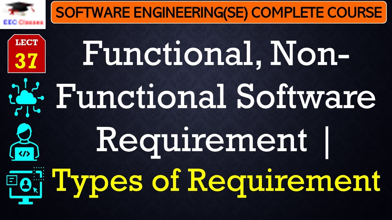 L37: Functional, Non-Functional Software Requirement | Types of Requirement | Software Engineering