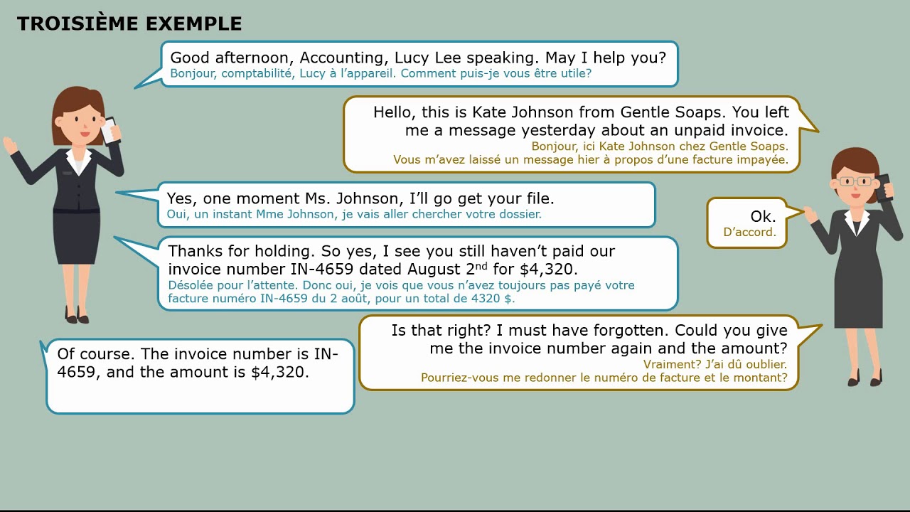 DEP Comptabilité - Conversations anglaises