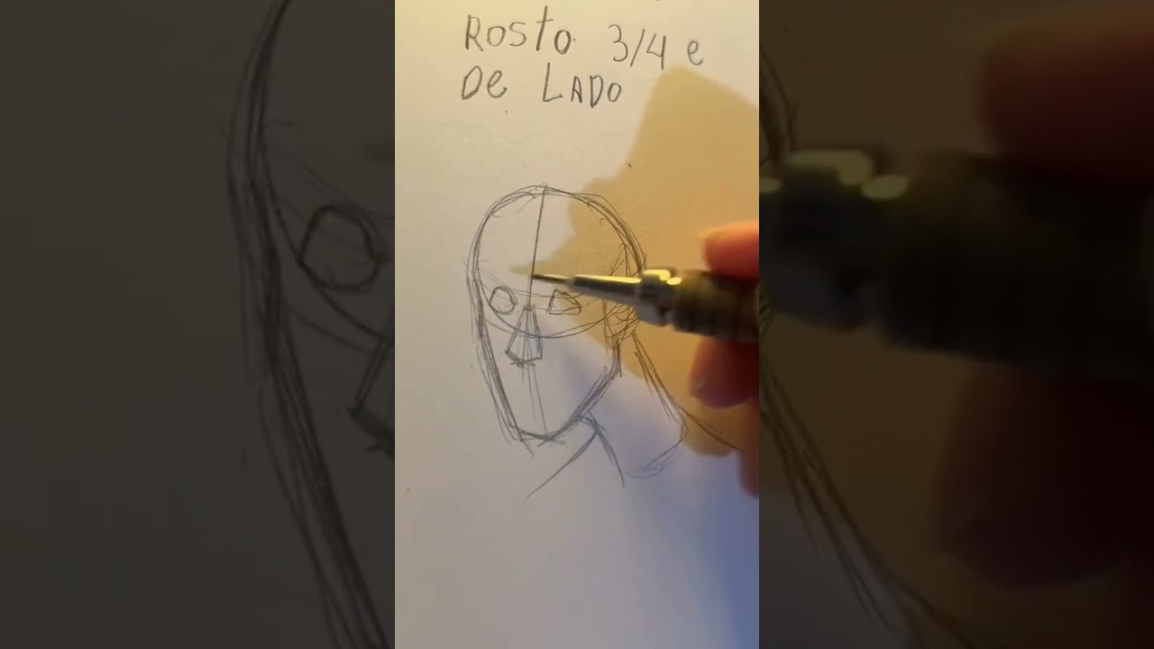 tutorialzinho de &acirc;ngulos de cabe&ccedil;a pra vcs #shorts #arte #desenho #tutorialdedesenho