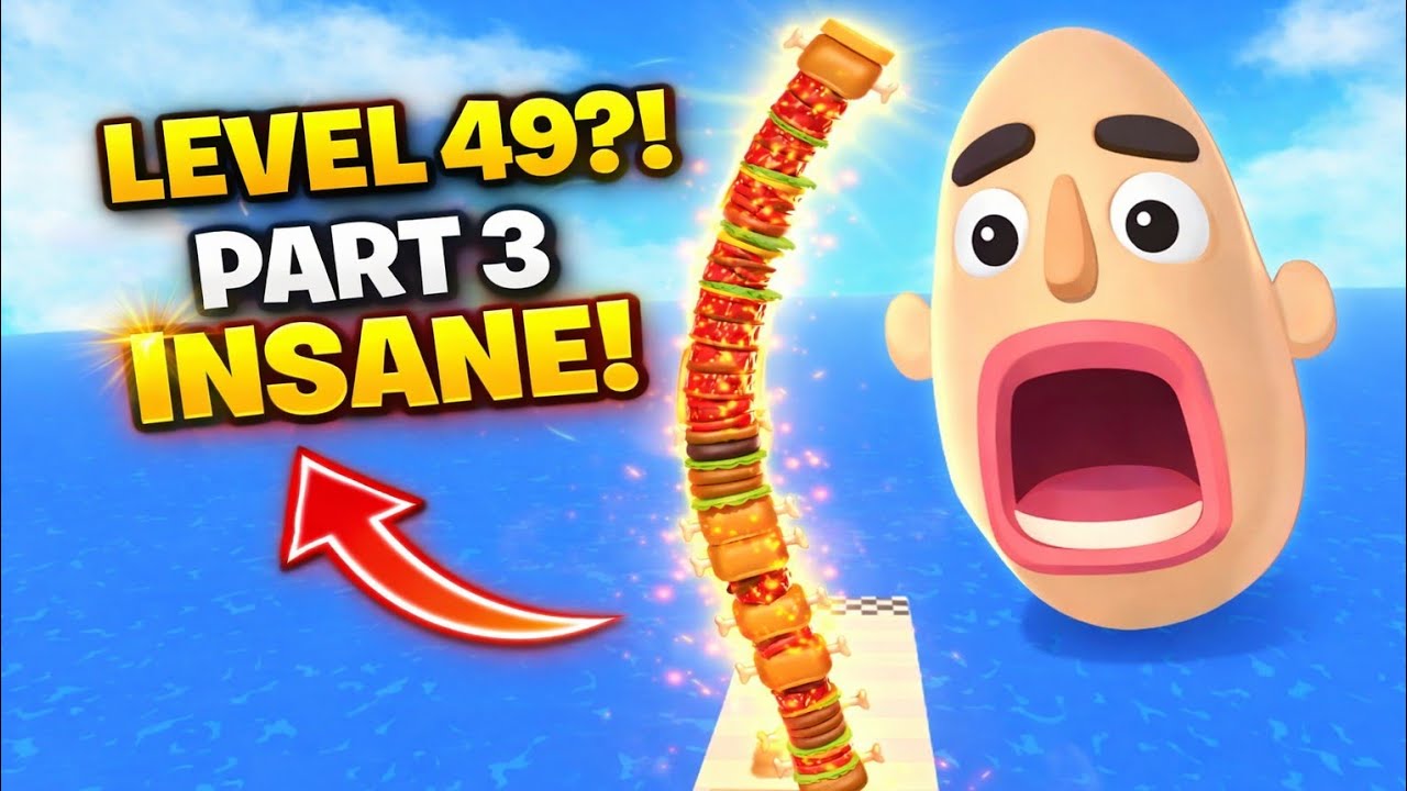 Sandwich Runner Part 3 Gameplay | Ultimate Giant Stack Challenge with Extreme Food Run Skills
