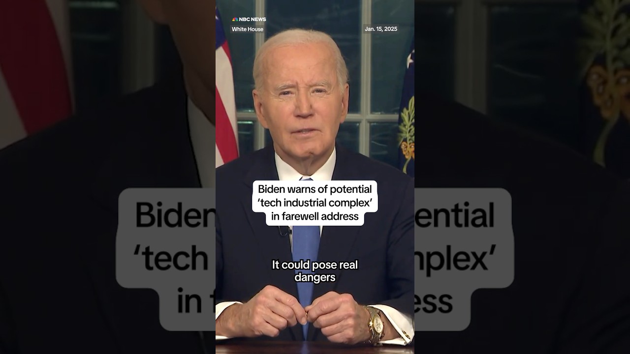 Biden warns of potential 'tech industrial complex' in farewell address