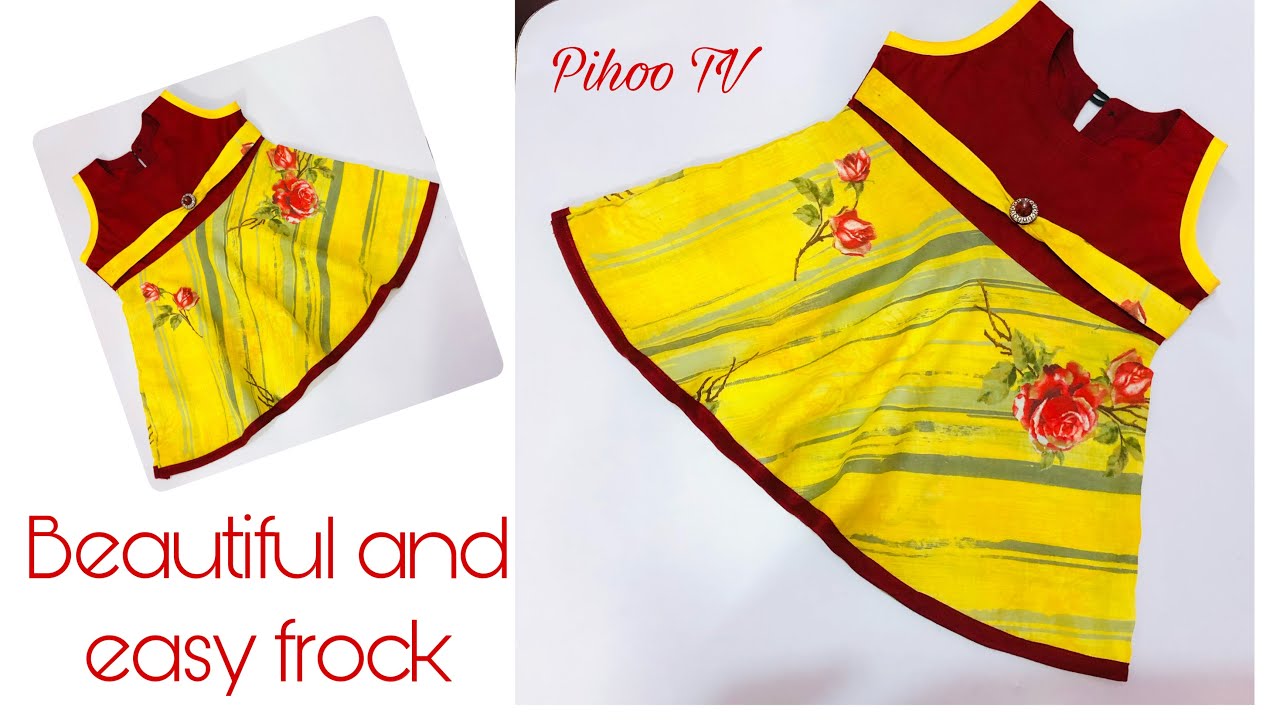 Frock kaise silte hain/umbrella frock/choti bachiyon  ki frock ke design/Baby frock kaatne ka tarika