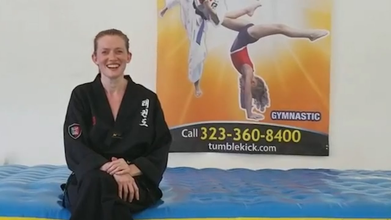 Actress and Black Belt, Mireille Enos at the Beverly Hills Martial Arts Center in Los Angeles