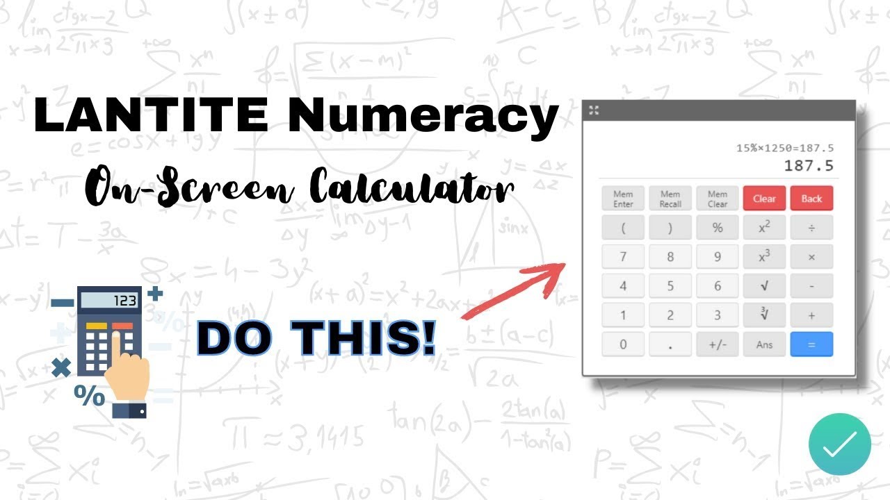 5 LANTITE Calculator Tricks To SAVE TIME In Section 1 Of The Numeracy Test