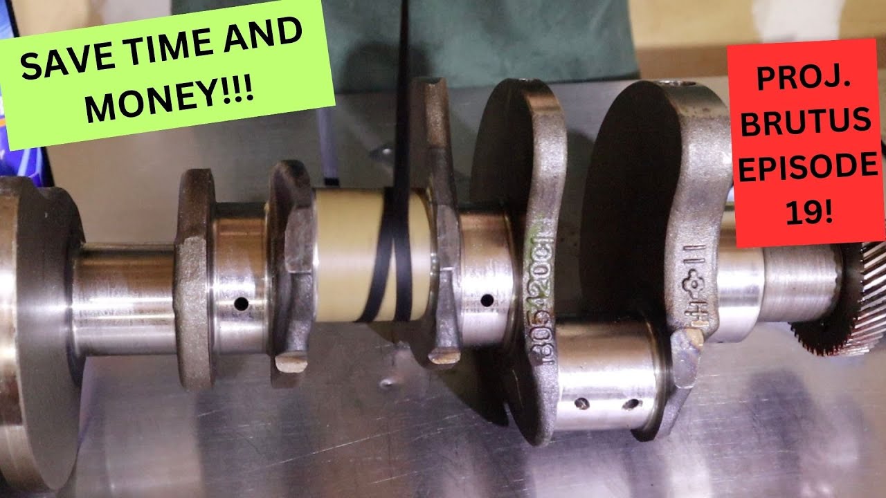 Полируем коленвал наждачной бумагой и шнурком! Проект «Брут», эпизод 19