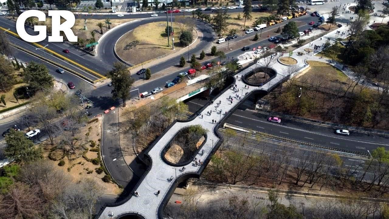 Recorren la Nueva Calzada Flotante en Chapultepec