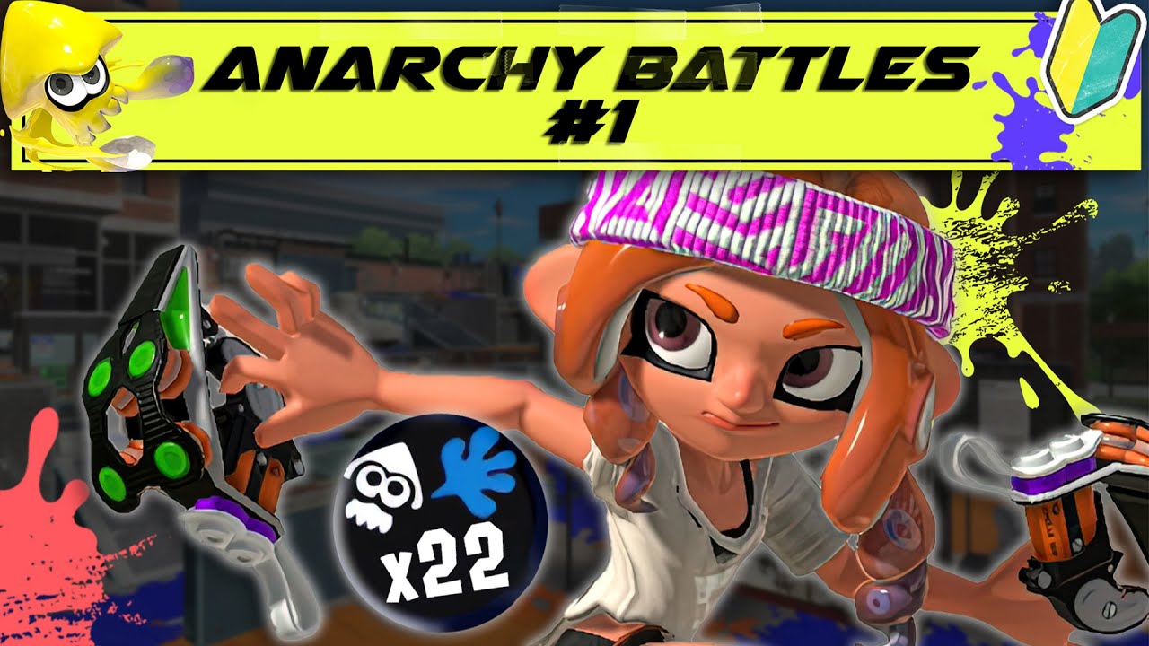 Anarchy Battles #1 (Dark Tetra Dualies) | Splatoon 3