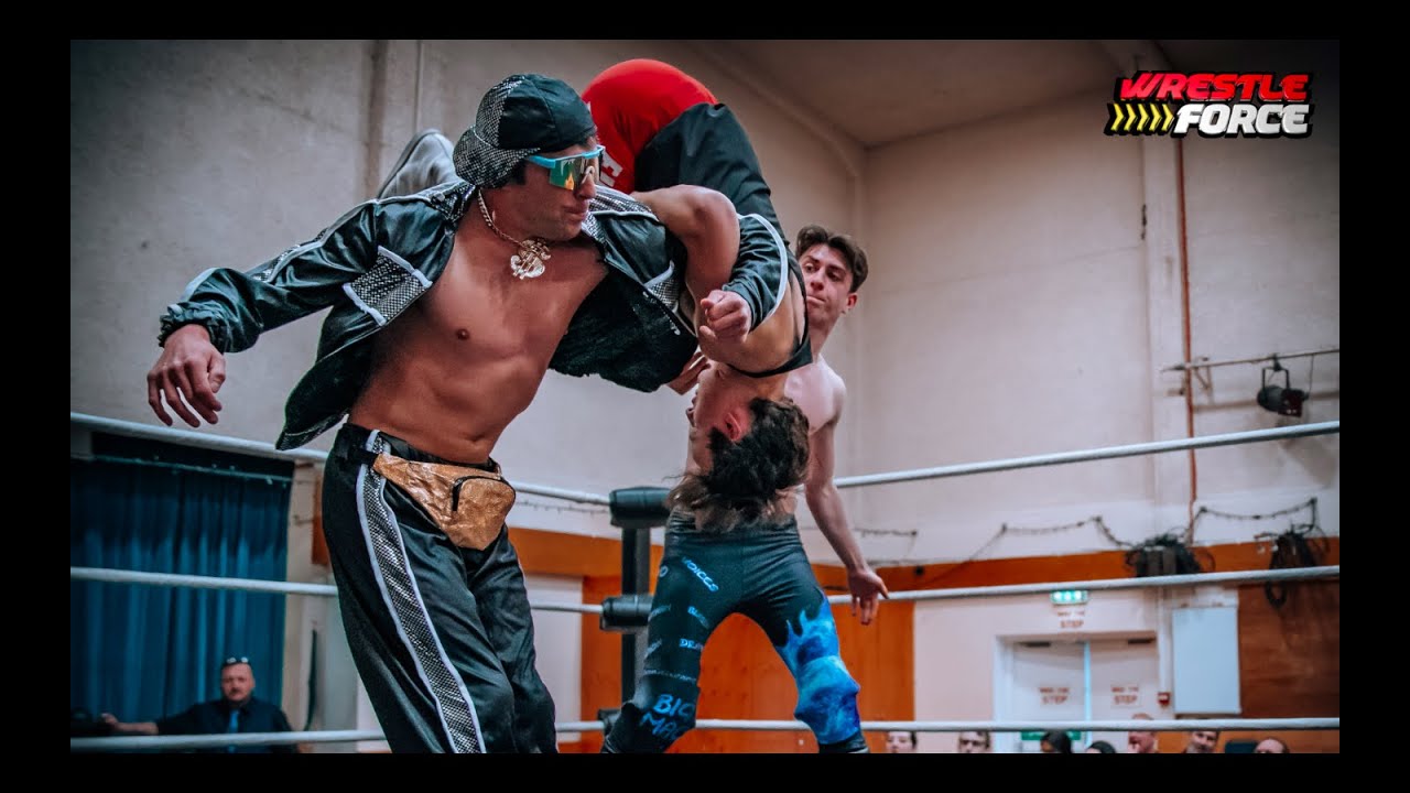 Harry Macdonald & The Rapmaster vs Danny Haines & Kian Camron WRESTLEFORCE Live in Harlow 16.04.23