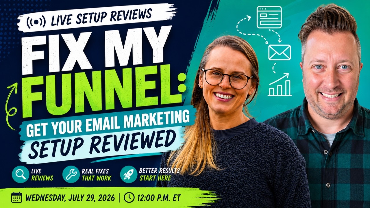 Fix My Funnel: A Complete Email Marketing Funnel Built Live (No Code)